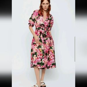 Zara floral garden dress